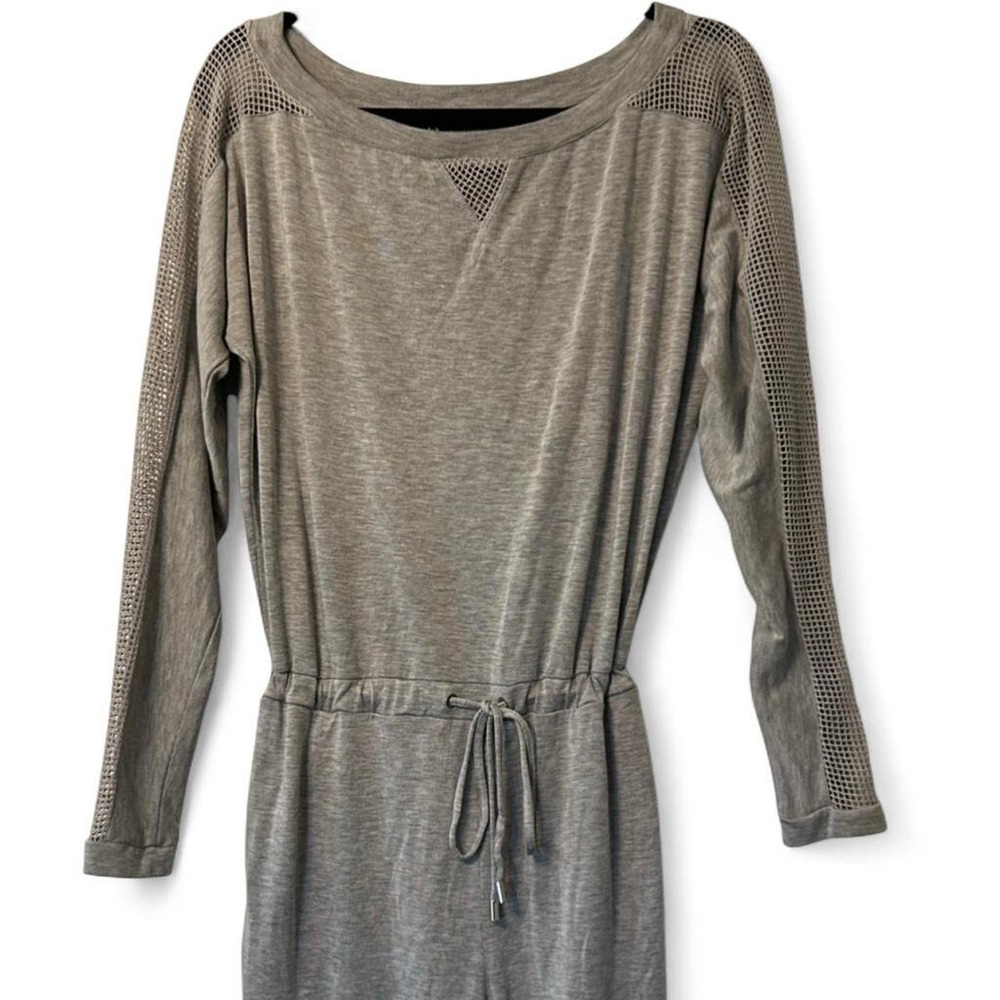 Armani Exchange Heather Gray Knit Romper Jumpsuit